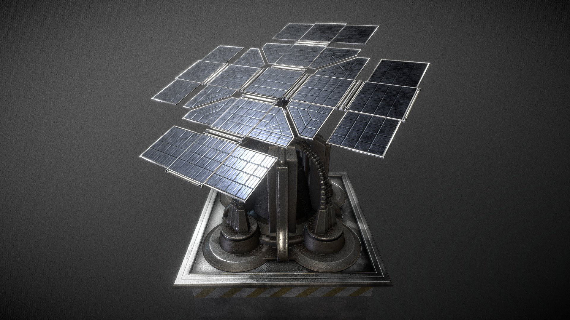 Sci-Fi Solar Power Tower (Free-Download)