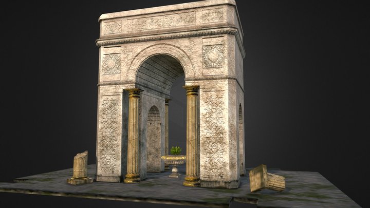 Cathedral arch 3D Model