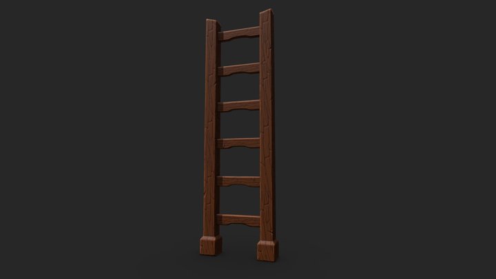 Stylized Ladder 3D Model