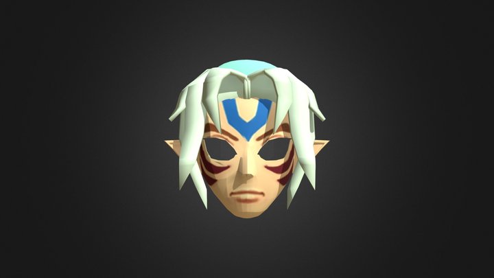 N64 Link Fierce Deity Mask 3D Model
