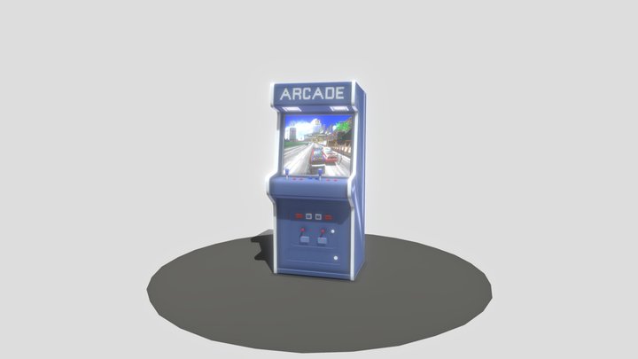 Arcade Machine Old School 3D Model