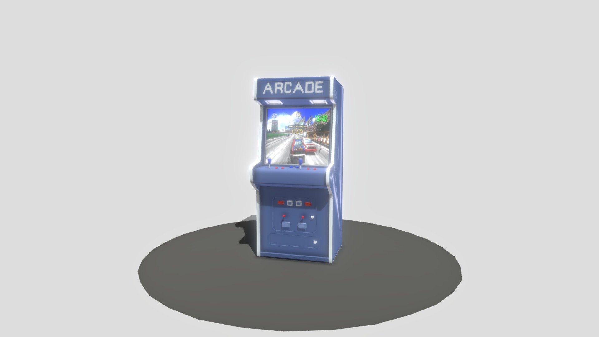 Arcade Machine Old School Download Free 3D model by Greg.Yong.Song