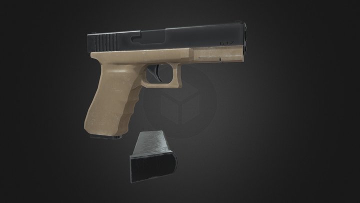Free G17 Pistol 3D Model