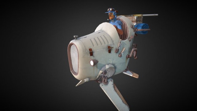 Flying Car 3D Model