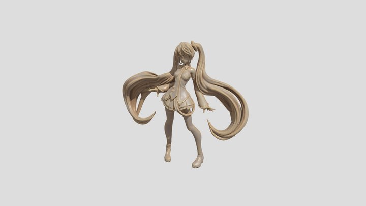 anime girl 3D Model