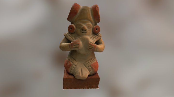 Céramique mochica, fac-similé du Centre Michelet 3D Model