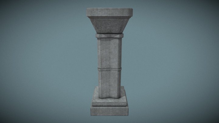 Concrete Column 3D Model