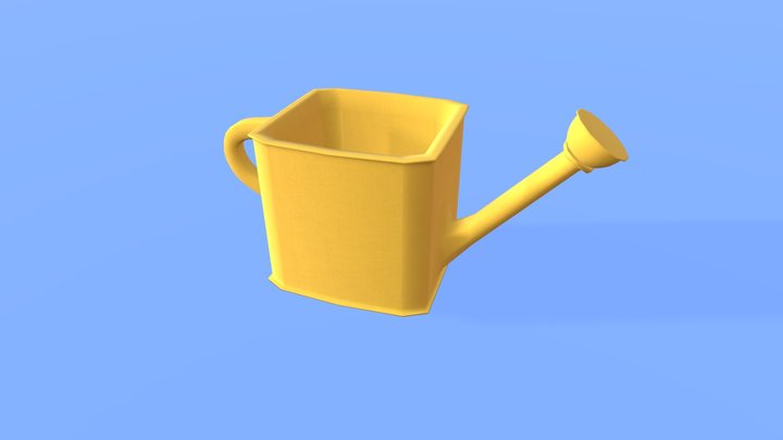 Oliver Judd Low Poly Model - Watering Can 3D Model