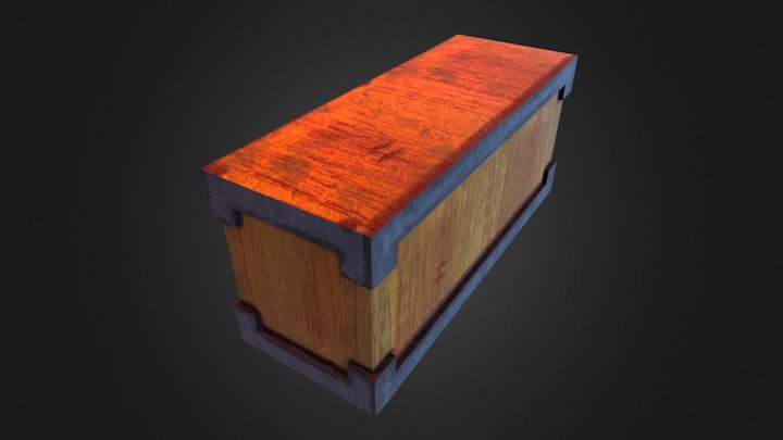 Weathered Shipping Container 3D Model