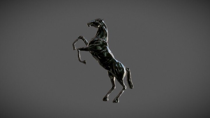Metal horse 3D Model