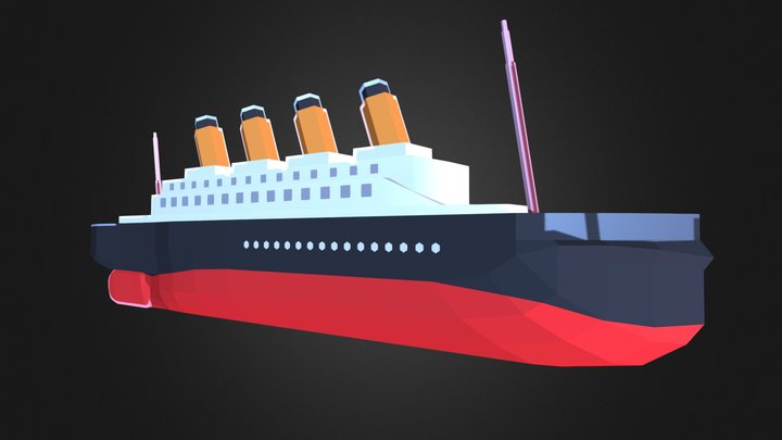 Titanic - Low poly 3D Model
