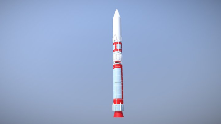 JAXA M-V rocket 3D Model