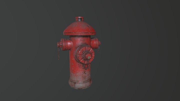 Firehydrant(Well used) 3D Model
