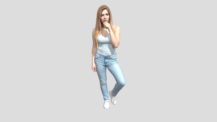 Contemplation In Denim