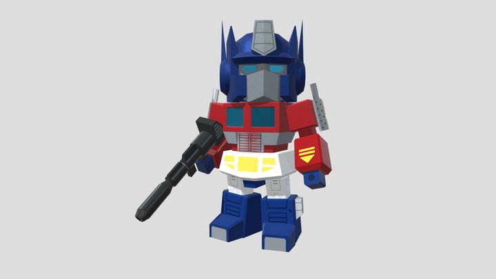 SD Optimus Prime 3D Model