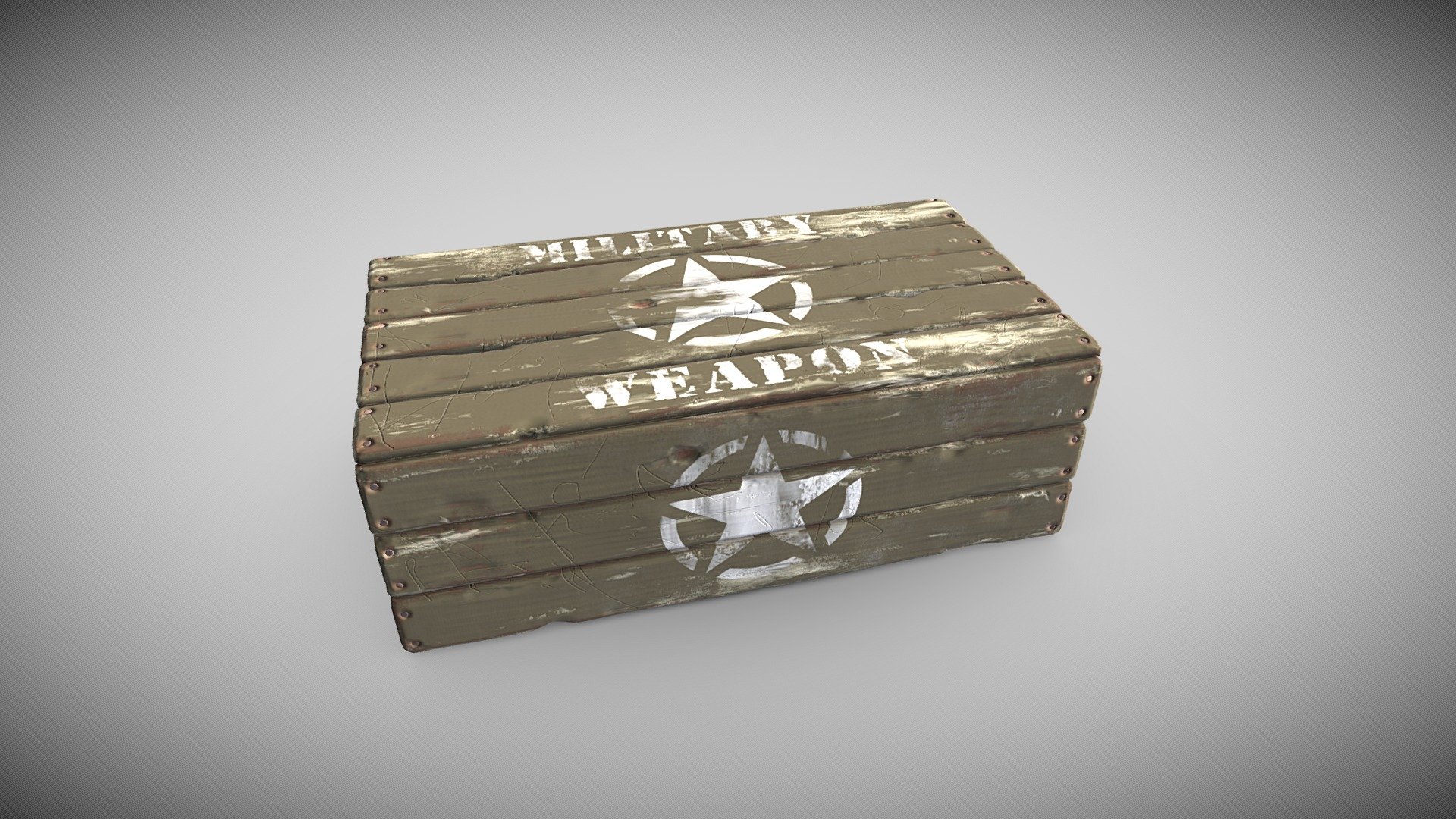 Military old wood crate Download Free 3D model by Sousinho [0c54342