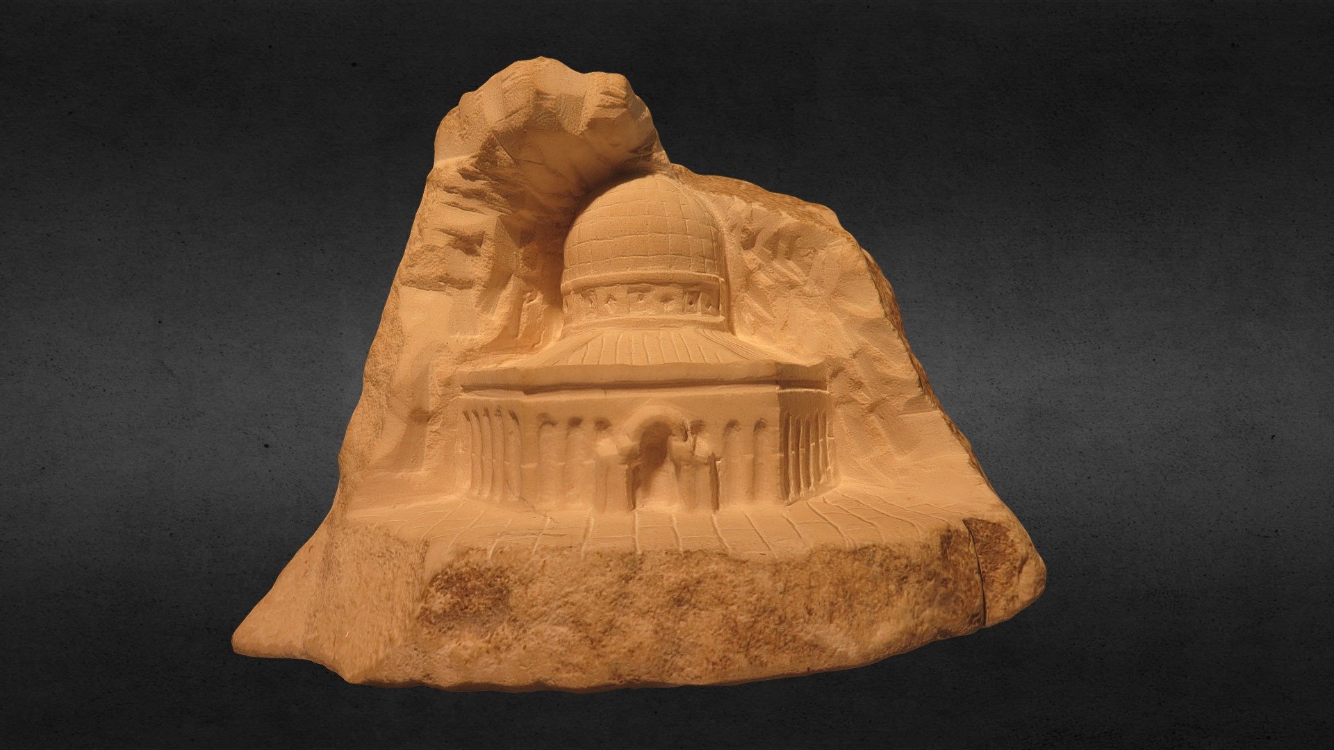 Dome of the Rock carved In a Rock