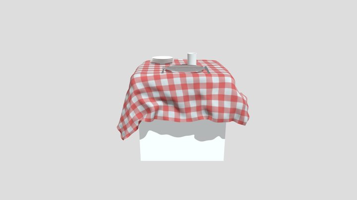 On the table 3D Model