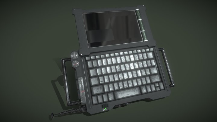 Satellite Phone Open Game Res 3D Model