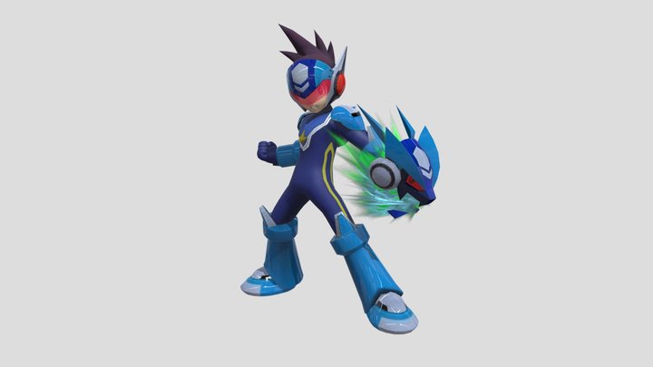 Star Force Mega Man 3D Model