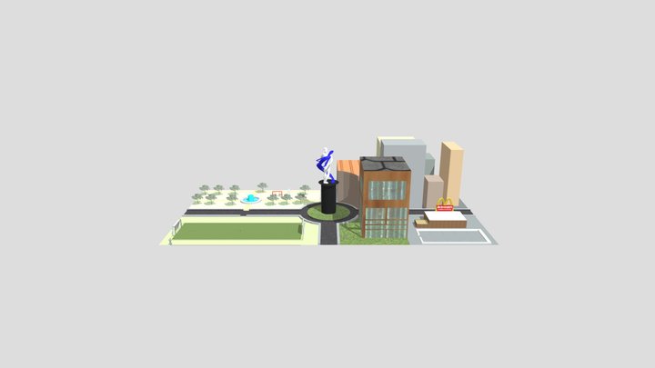Trabajo Ciudad 3ds 3D Model
