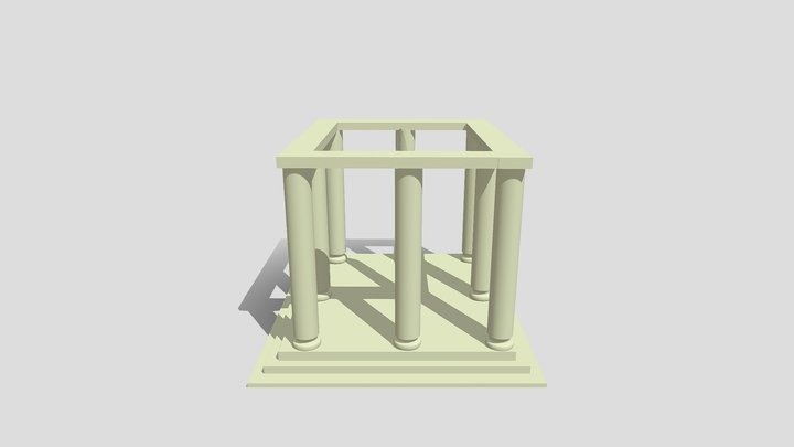 Temple of Zeus 3D Model