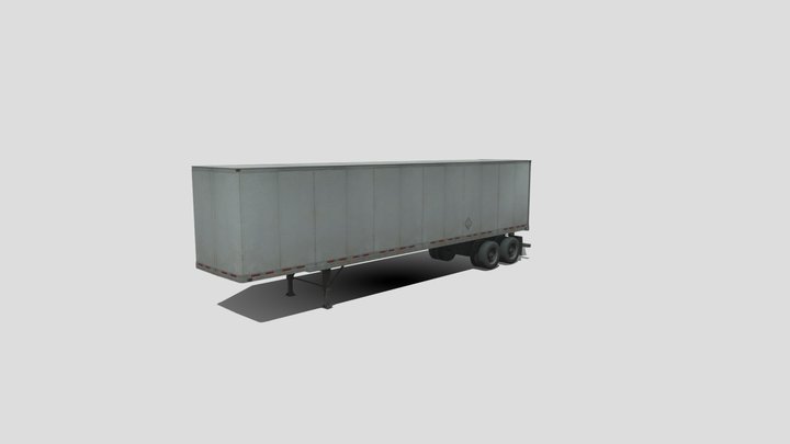 Semi trailer freestanding 3D Model