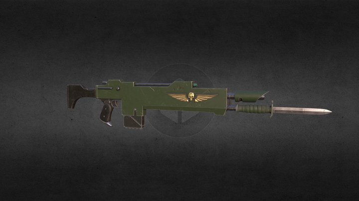 Lasgun 3D Model