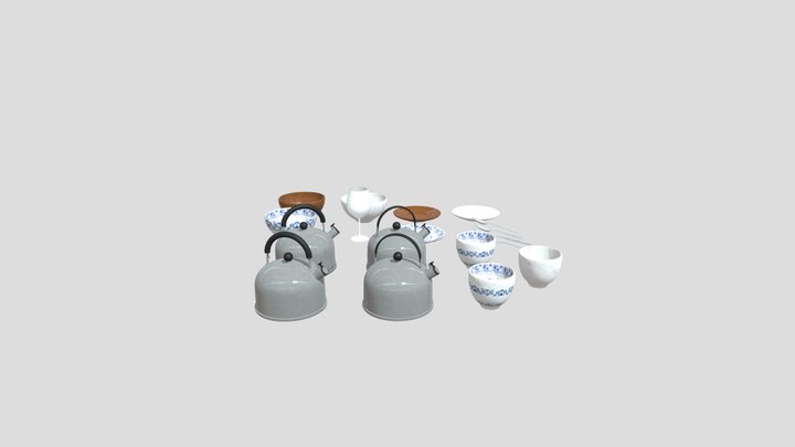 Dish sets 3D Model