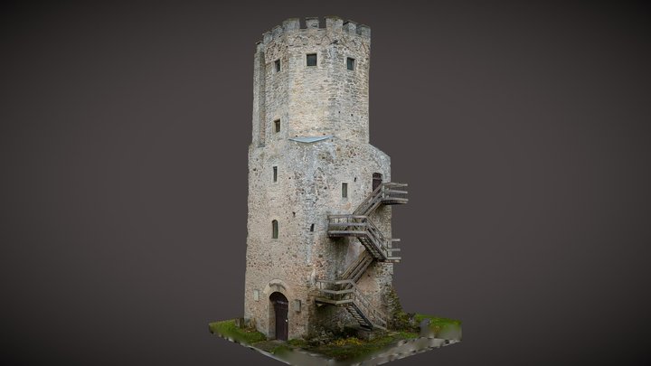 Porkuni castle ruin 3D Model