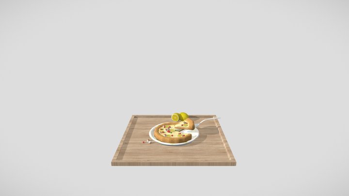 lemon tart 3D Model