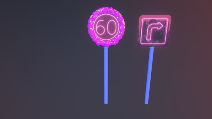 Sign_60 3D Model
