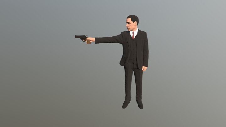 Michael Corleone Godfather for color 3D printing 3D Model