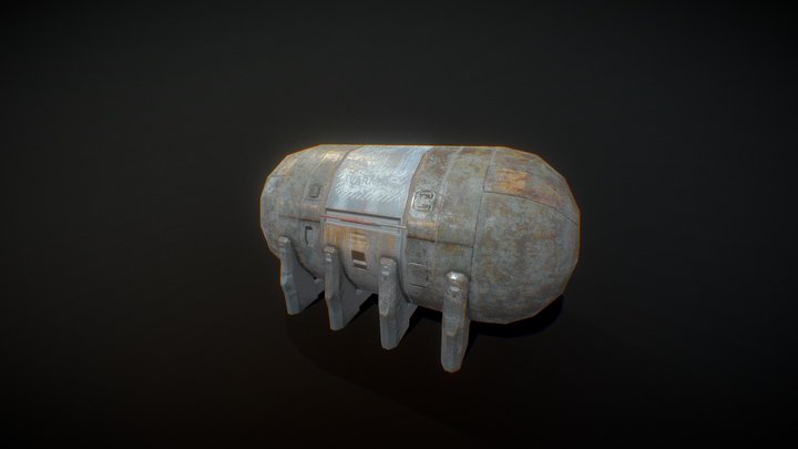 Barrel Si-Fi 3D Model
