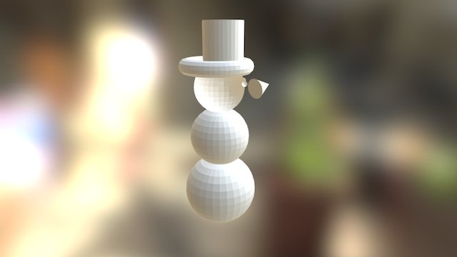 Derpy Snowman 3D Model