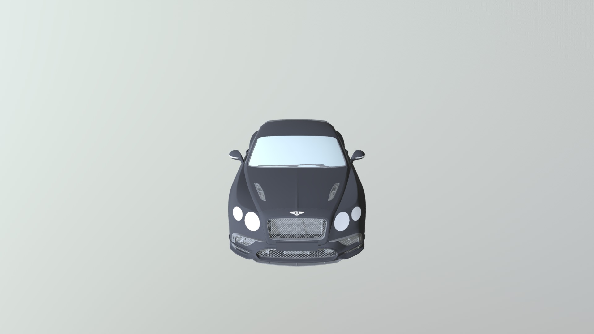 3D model Bentley Continental Supersport 2018 - This is a 3D model of the Bentley Continental Supersport 2018. The 3D model is about a black and silver car.