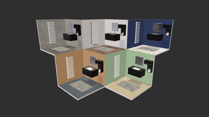 Zehnder Yucca Asym Set 2 3D Model