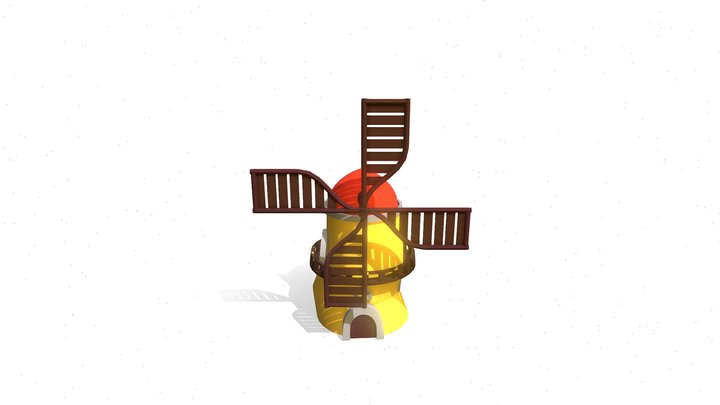 Windmill lowpoly 3D Model