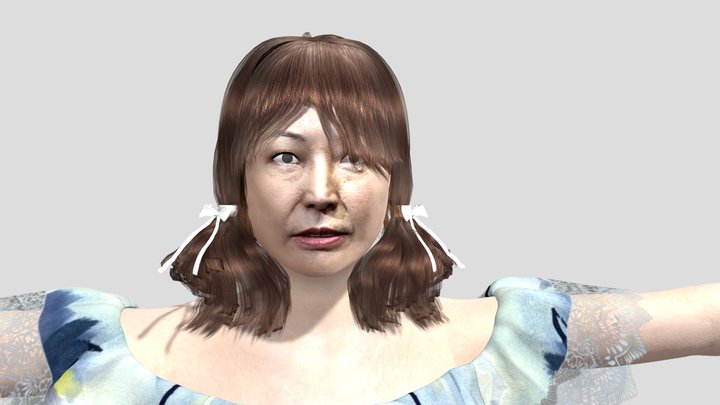 達聞西考古圖鑑 -  李老母 (人物設計） 3D Model
