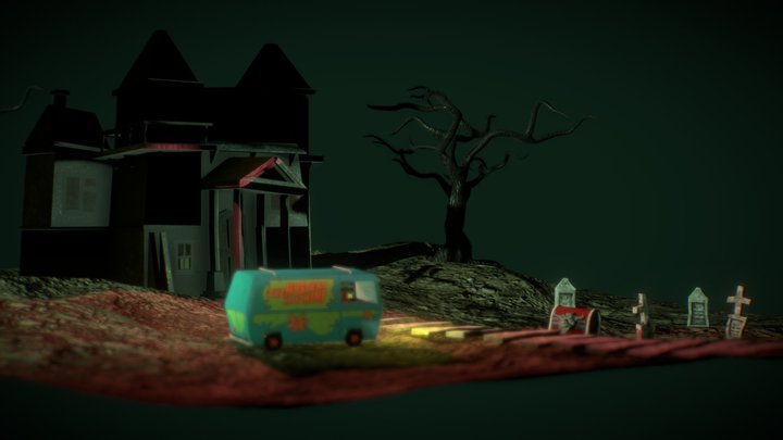 Scooby Doo Spooky House (with sound) 3D Model