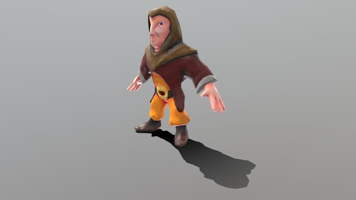 Mago de Fuego 3D Model