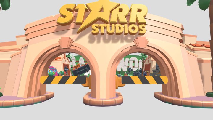 Brawlywood environment 3D Model
