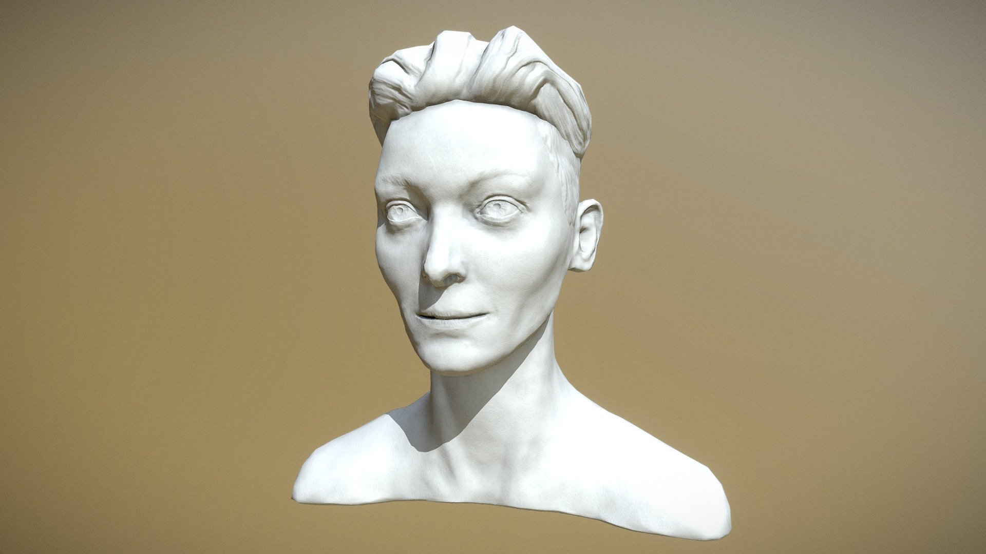 Sculpture Tilda Swinton - 3D model by lirend [0c5e822] - Sketchfab