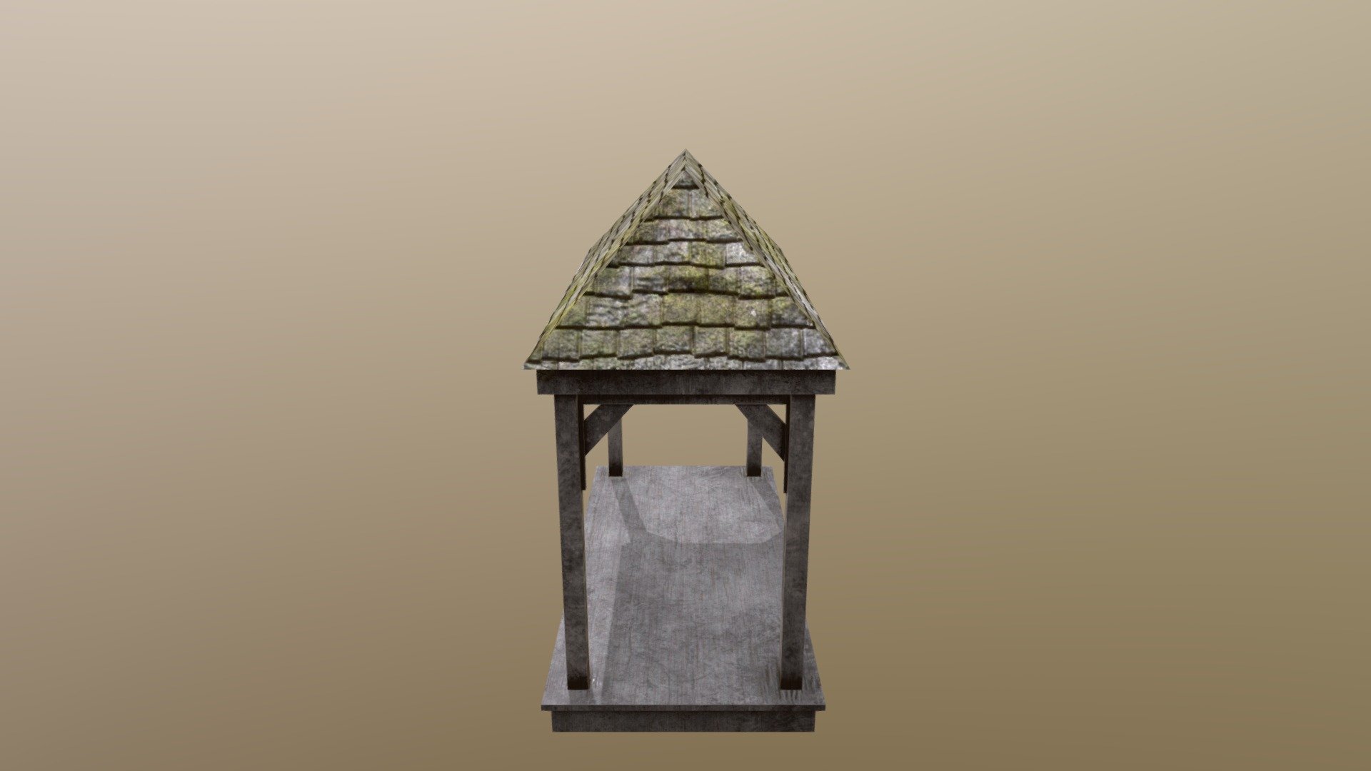 textured gazebo - 3D model by mareeortiz [0c5e9e3] - Sketchfab