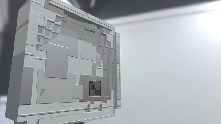 SciFi Wall 3D Model
