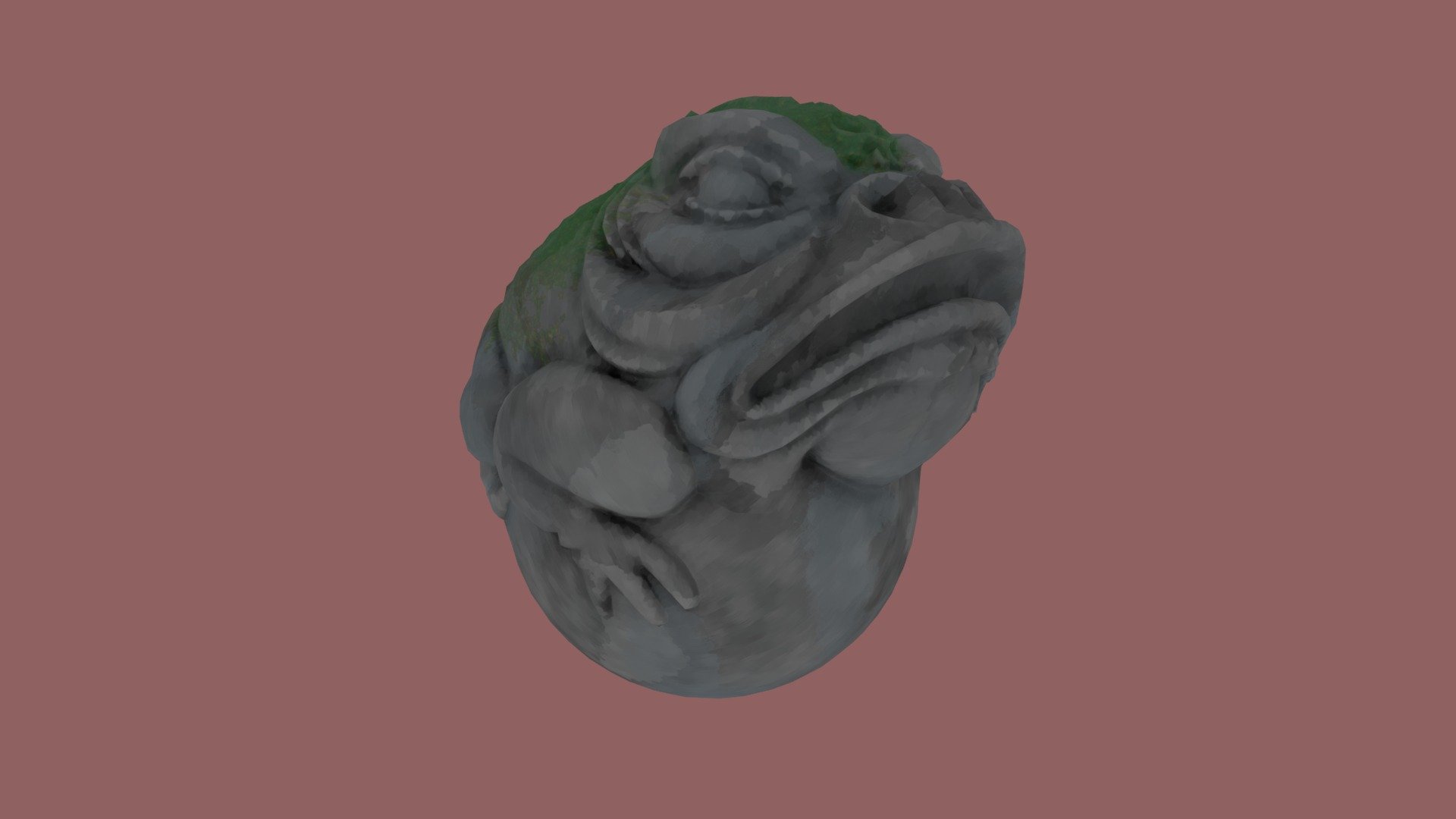 Frog textured from Substance Painter