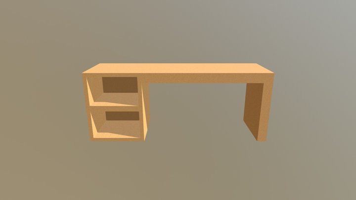 Desktop Table 3D Model