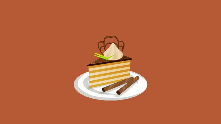 Chocolate Cake 3D Model