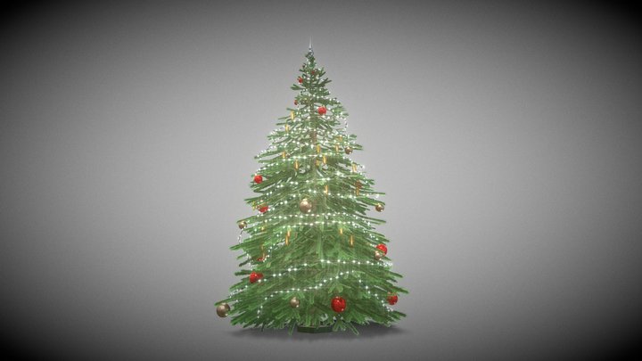 Indoor Christmas Tree 2.4 meter 3D Model