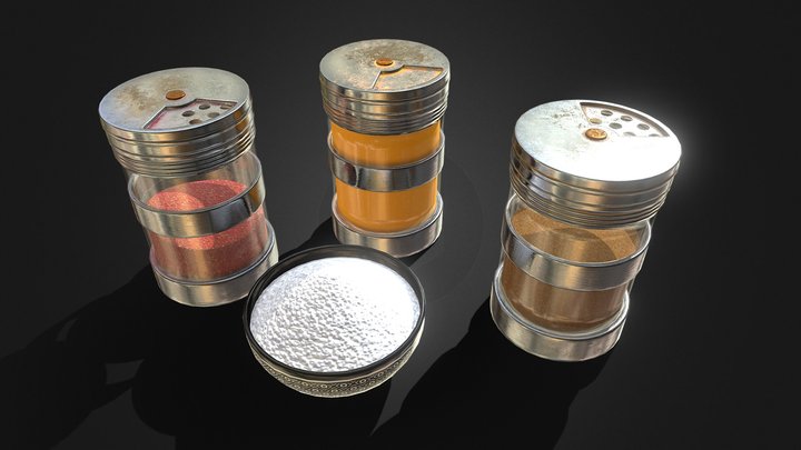 Spices Asset Pack 3D Model